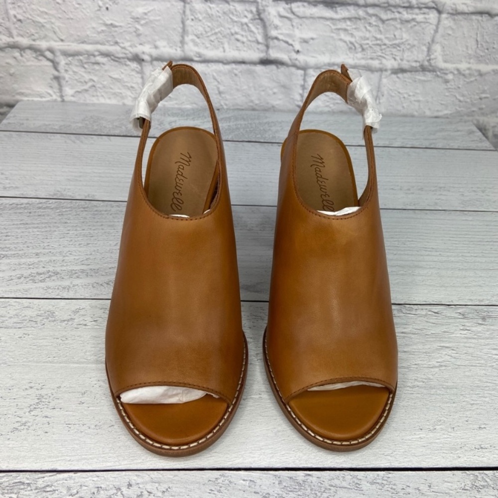 Madewell the Cary Sandal in Amber Brown - Picture 2 of 3